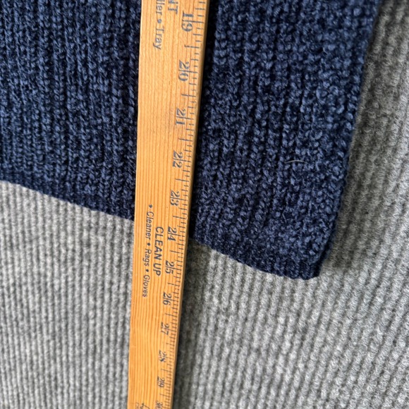 Blush & Bloom Womens M Colorblock Knit Sweater Blue Pink Y2K Preppy Cozy Cottage - Picture 7 of 10